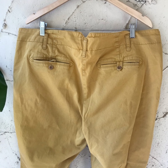 Mustard Cropped Chinos Plus Size Lands End - Picture 7 of 9
